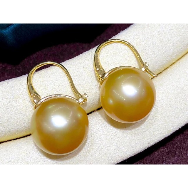 高級】天然南洋真珠 ピアス12-13mm k18 | sweatreno.com