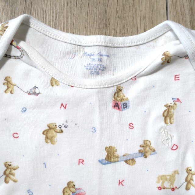 POLO RALPH LAUREN(ポロラルフローレン)のラルフローレン☆美品　長袖肌着18m85cm キッズ/ベビー/マタニティのベビー服(~85cm)(Ｔシャツ)の商品写真