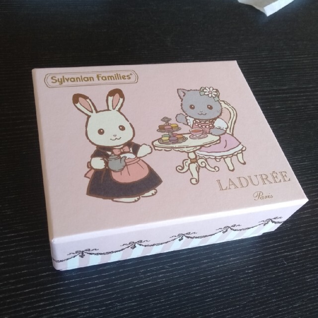 LADUREE(ラデュレ)のラデュレとシルバニアファミリーコラボ 限定ボックス エンタメ/ホビーのおもちゃ/ぬいぐるみ(キャラクターグッズ)の商品写真