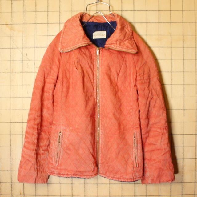 レディース60s70s USA MACKINTOSHジャケットM ボアオレンジ1aw100