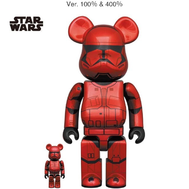 MEDICOM TOY(メディコムトイ)のbe@rbrick sith trooper chrome 2セット目 エンタメ/ホビーのフィギュア(その他)の商品写真