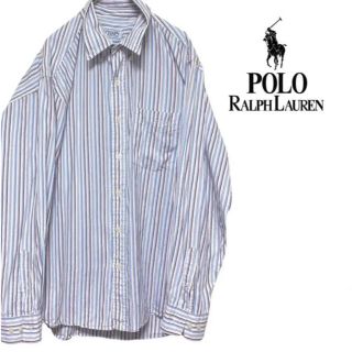 ラルフローレン(Ralph Lauren)の【希少】ゆるだぼ CHAPS ラルフローレン  マルチストライプ 長袖BDシャツ(シャツ)