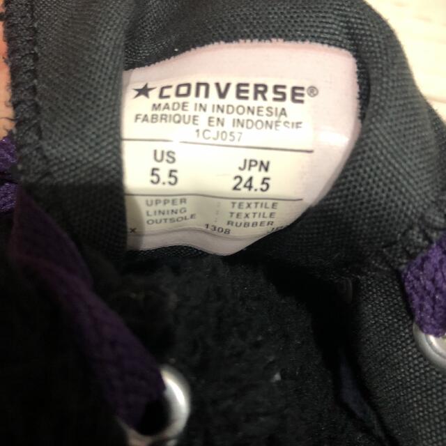 CONVERSE(コンバース)の★コンバース オールスター★ブラック　24.5センチ　モコモコ　converse レディースの靴/シューズ(スニーカー)の商品写真