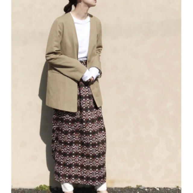 BEAUTY&YOUTH UNITED ARROWS(ビューティアンドユースユナイテッドアローズ)のBEAUTY&YOUTH ROKU AFRICAN PRINT 巻きスカート レディースのスカート(ロングスカート)の商品写真