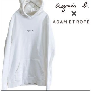 アニエスベー(agnes b.)のラビ様専用  agnes b × ADAM ET ROPE パーカー 白 裏起毛(パーカー)