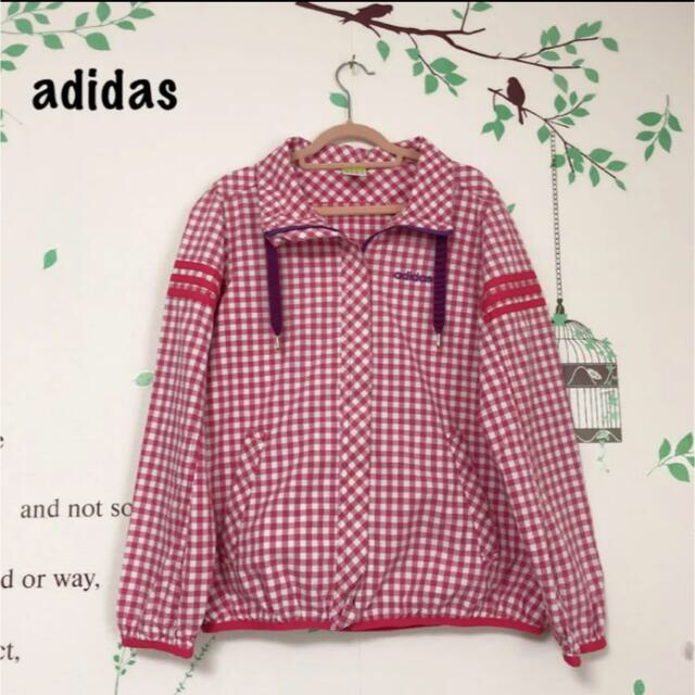 adidas(アディダス)の□873 アディダス ピンクチェック レディースのジャケット/アウター(その他)の商品写真