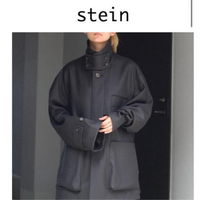 stein  OVERSIZED MELTON LEAN JACKET