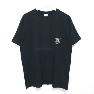 ヴァンズ(VANS)のS 90s VANS パイレーツ ポケT Tシャツ HANES 黒 USA製(Tシャツ/カットソー(半袖/袖なし))