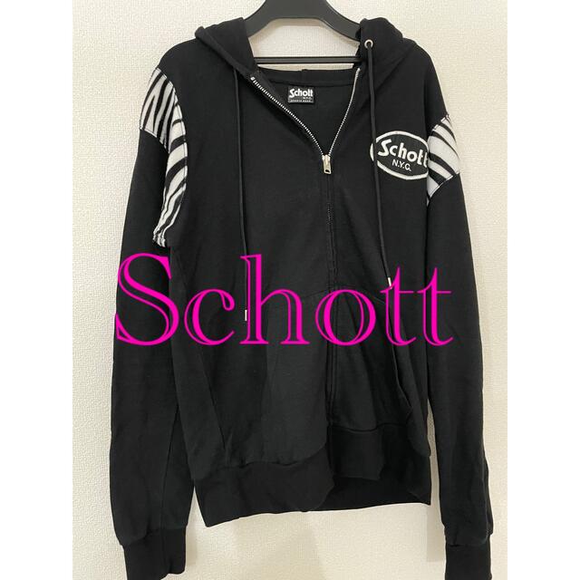 Schott ショット　ジップパーカー　ゼブラ柄　M