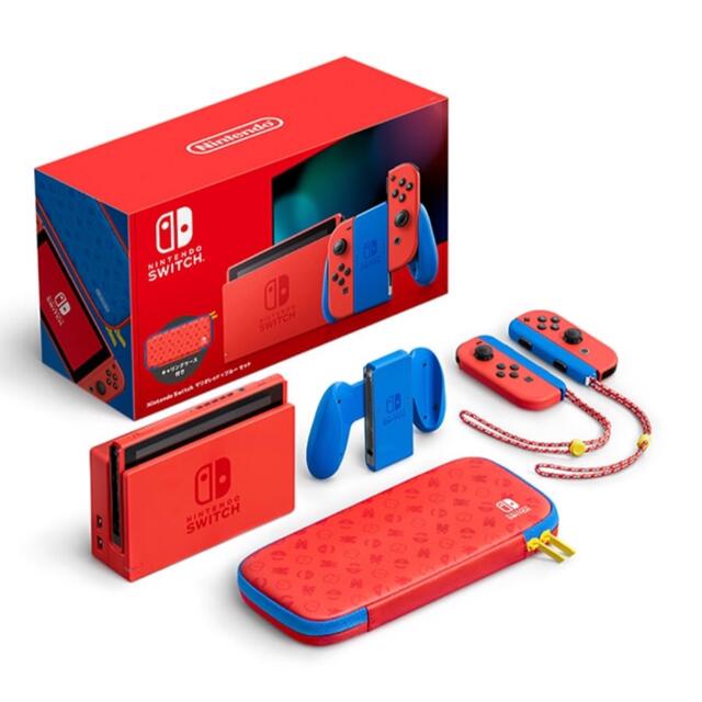 スペシャルオファ ニンテンドーSwitch - Switch Nintendo スイッチ 限定 本体 セット ブルー マリオレッド 家庭用ゲーム機本体