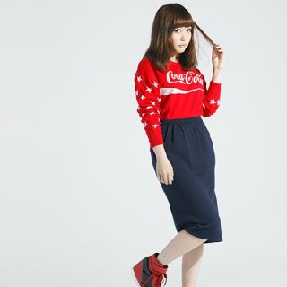 ウィゴー(WEGO)のWEGO/Coca-Colaニット コカ・コーラ(ニット/セーター)