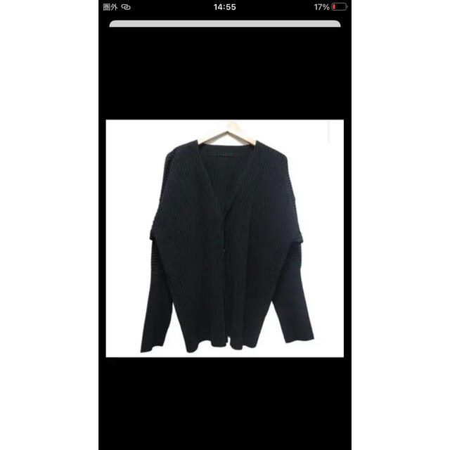 HOMME PLISSE ISSEY MIYAKE プリーツカーディガン メンズ トップス
