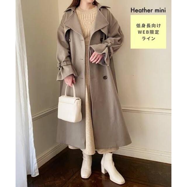 heather(ヘザー)のHeather mini ♡ トレンチアウター レディースのジャケット/アウター(トレンチコート)の商品写真