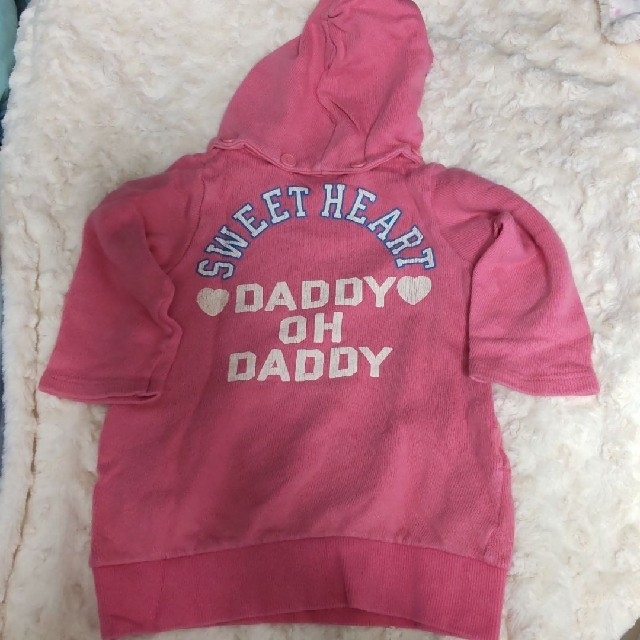 daddy oh daddy(ダディオーダディー)のフード取り外し可能　長めトップス キッズ/ベビー/マタニティのキッズ服女の子用(90cm~)(ワンピース)の商品写真