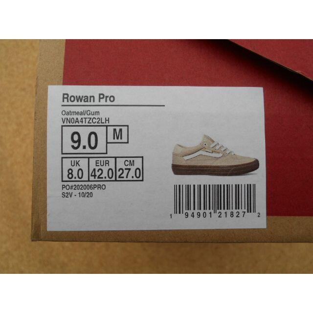 VANS(ヴァンズ)のバンズ VANS ROWAN PRO 27,0cm Oatmeal/Gum メンズの靴/シューズ(スニーカー)の商品写真
