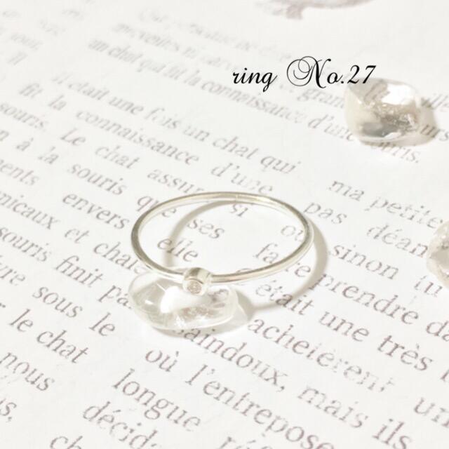 ring No.27♡silver925 一粒czダイヤ リング レディースのアクセサリー(リング(指輪))の商品写真