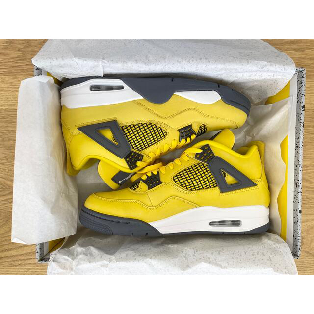 NIKE(ナイキ)のNIKE AIR JORDAN 4 "TOUR YELLOW"  28.5cm メンズの靴/シューズ(スニーカー)の商品写真