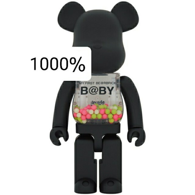 MEDICOM TOY(メディコムトイ)のMY FIRST BE@RBRICK B@BY MATT BLACK　1000％ エンタメ/ホビーのフィギュア(その他)の商品写真