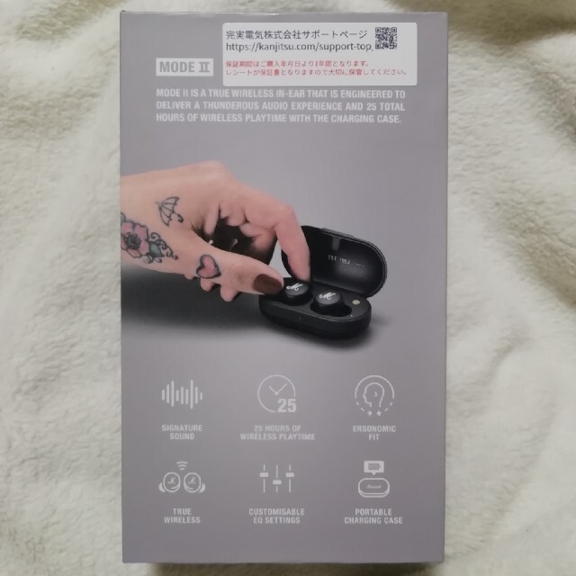 ヘッドフォン/イヤフォンMarshall マーシャル Mode II Black新品