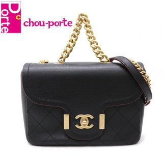 シャネル(CHANEL)のCHANEL ショルダーバッグ 黒 ゴールド金具 A3672(ショルダーバッグ)