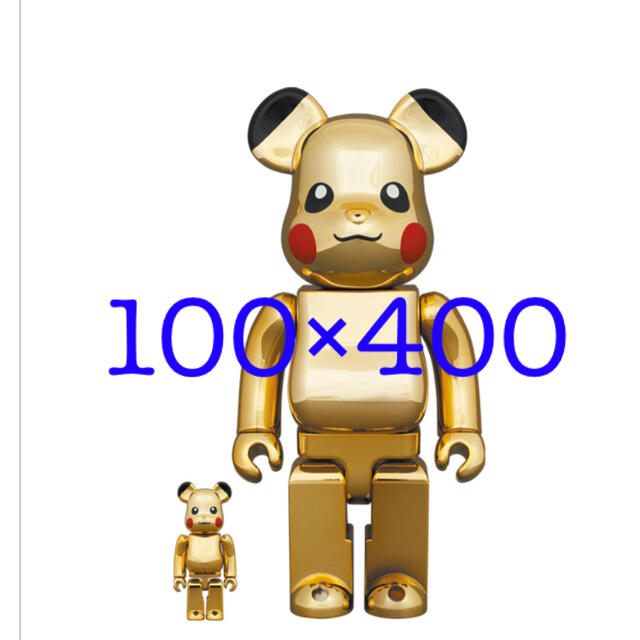 BE@RBRICK ピカチュウ GOLD CHROME Ver.-