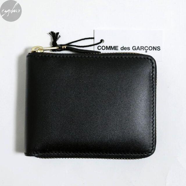 COMME des GARCONS(コムデギャルソン)のコムデギャルソン ウォレット SA7100 レザー ウォレット 黒 新品 財布 メンズのファッション小物(折り財布)の商品写真