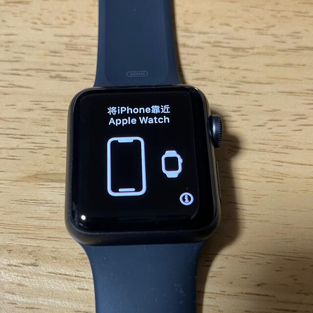 Apple Watch(アップルウォッチ)のApple Watch Series 3 38mm スペースグレー GPS メンズの時計(腕時計(デジタル))の商品写真