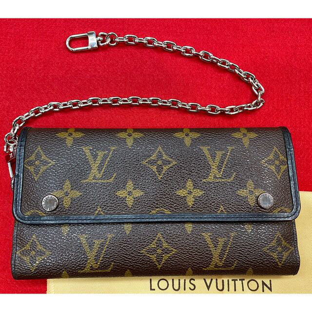 LOUIS VUITTON ポルトフォイユ ロン モノグラム 三つ折り長財布約19cmマチ