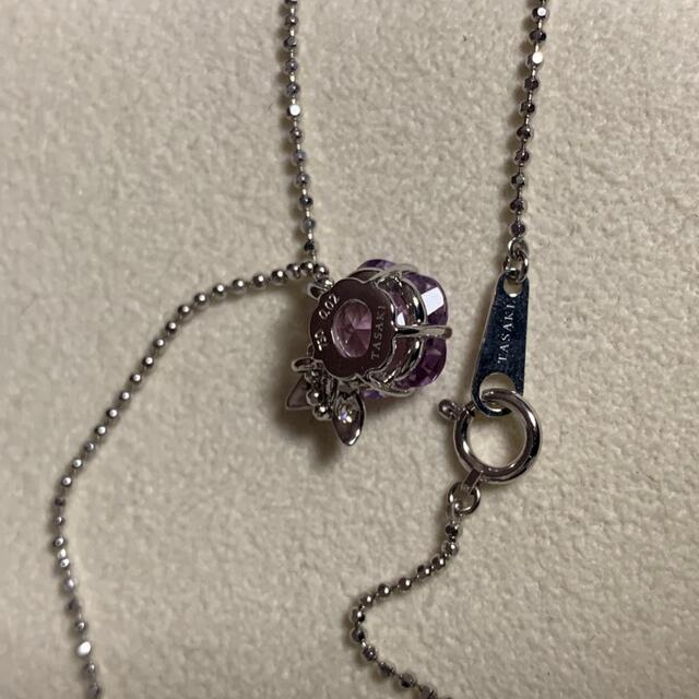 TASAKI(タサキ)の【極美品】Tasaki/田崎薄いパープルK18ネックレスとリング11号セット レディースのアクセサリー(ネックレス)の商品写真