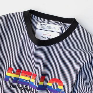 DAIRIKU HELLO Embroidery Tee BLK&whiteの通販 by たかぴょん's shop