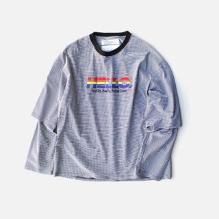 DAIRIKU HELLO Embroidery Tee BLK&whiteの通販 by たかぴょん's