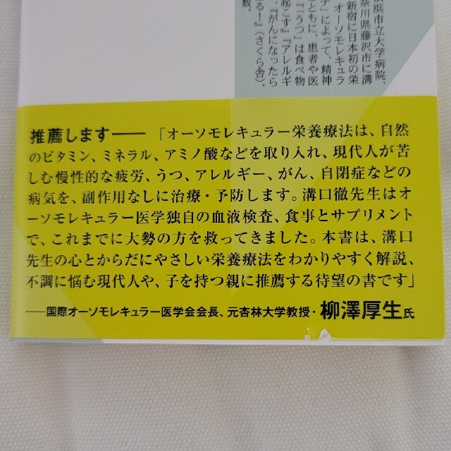 最強の栄養療法「オーソモレキュラー」入門 エンタメ/ホビーの本(その他)の商品写真