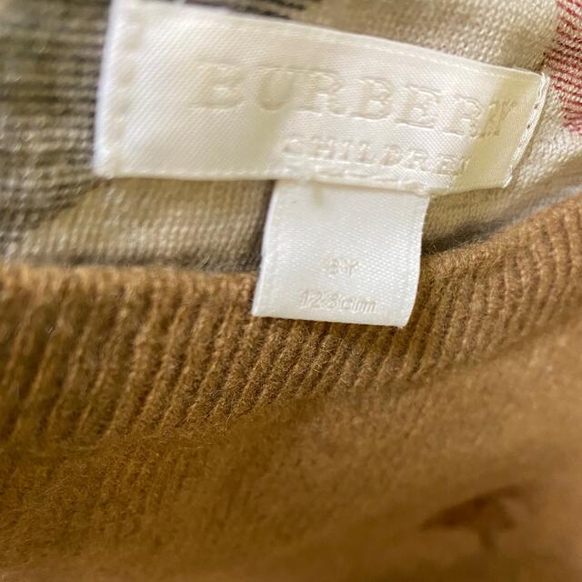 BURBERRY(バーバリー)のバーバリー☆BURBERRY カシミヤニット(8Y,128cm)キャメルベージュ キッズ/ベビー/マタニティのキッズ服男の子用(90cm~)(ニット)の商品写真