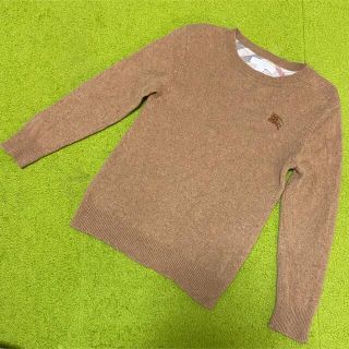 バーバリー(BURBERRY)のバーバリー☆BURBERRY カシミヤニット(8Y,128cm)キャメルベージュ(ニット)