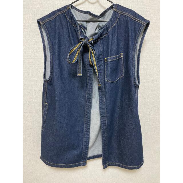 送料込】 overlap denim vest blue soduk デニムベスト ad-naturam.fr