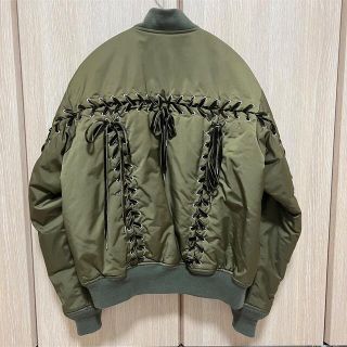 G.V.G.V. 1６AW レースアップ MA-1 ブルゾン 黒34