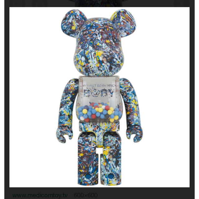 MY FIRST BE@RBRICK B@BY Jackson Pollock