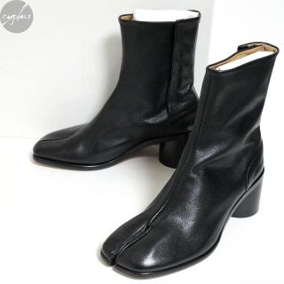 マルタンマルジェラ(Maison Martin Margiela)の41 26cm 新品 19AW メゾンマルジェラ レザー 足袋 ブーツ 黒 タビ(ブーツ)