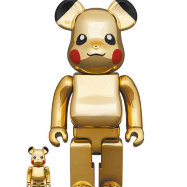MEDICOM TOY - BE@RBRICK ピカチュウ GOLD CHROME Ver.100%400%の ...