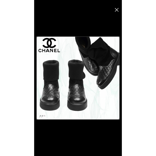 専用☆新作CHANEL ショートブーツ レディースの靴/シューズ(ブーツ)の商品写真