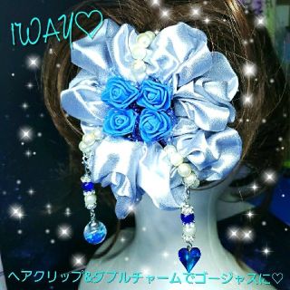 数量限定❣液体ガラスドーム プリンセス  ハート パール Big ヘアクリップ9(ヘアアクセサリー)