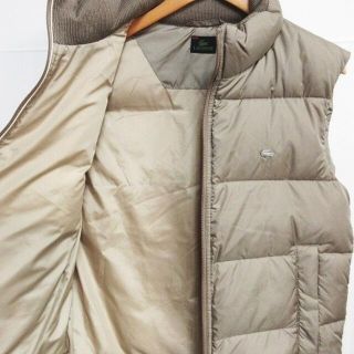 LACOSTE - ラコステ 美品 BH639E ダウンベスト 中綿 ロゴ ジップアップ