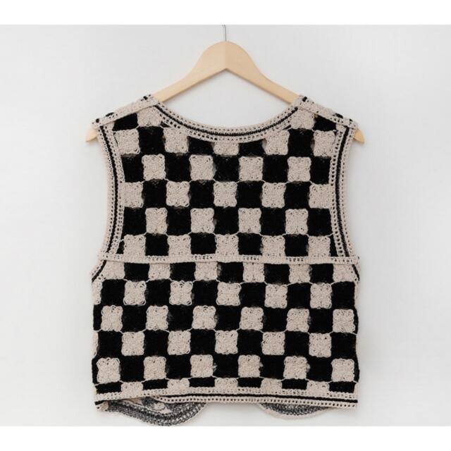 dholic(ディーホリック)のNUGU  casual chess knit vest レディースのトップス(ベスト/ジレ)の商品写真