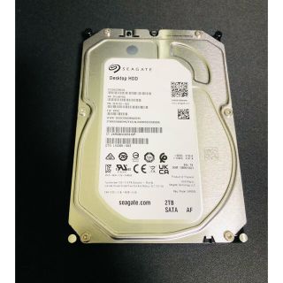 HDD 2TB SEAGATE ハードディスク(PCパーツ)