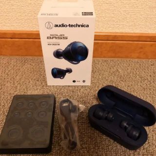 オーディオテクニカ(audio-technica)のaudio-technica フルワイヤレスイヤホン ATH-CKS5TW BL(ヘッドフォン/イヤフォン)