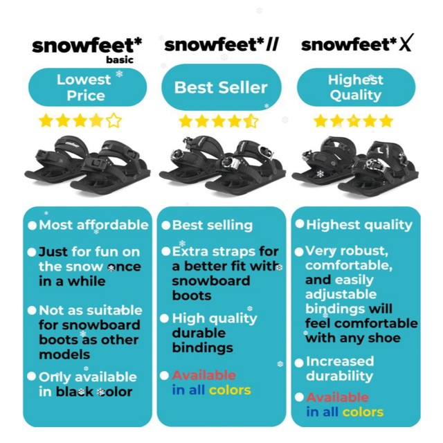 Snowfeet スノーフィート 2セット レッド/ブルー | www.cafealma.co.il