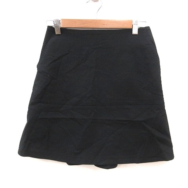 ESTNATION(エストネーション)のエストネーション フレアスカート ミニ ウール 36 黒 ブラック レディースのスカート(ミニスカート)の商品写真