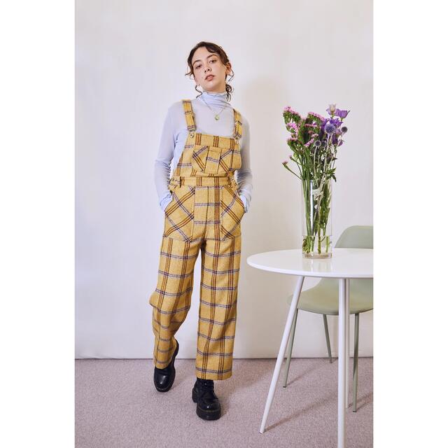 【新品未使用】 Tweed Overalls / Yellow