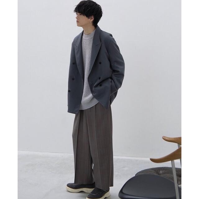 LIDNM リドム　MELANGE CHECK BAGGY