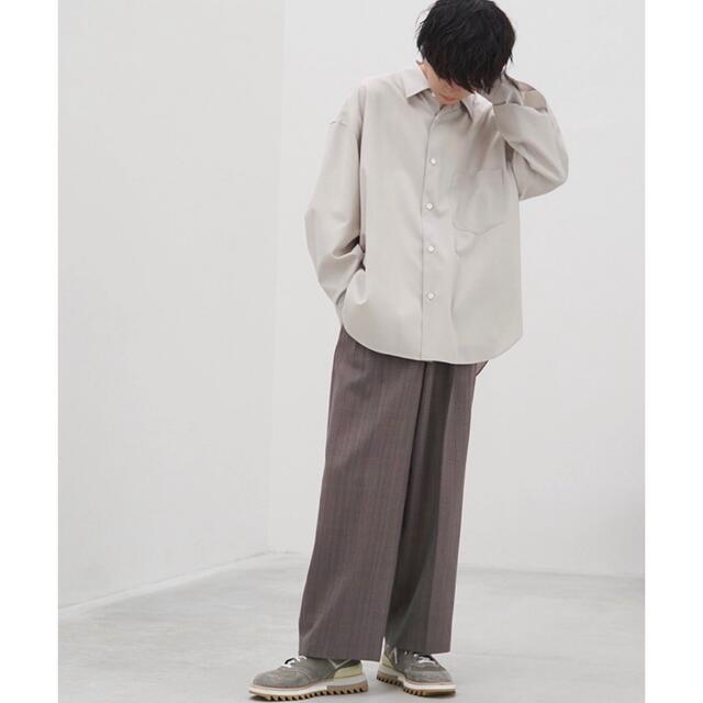 リドム　バギーパンツ　MELANGE CHECK BAGGY BEIGE/ M